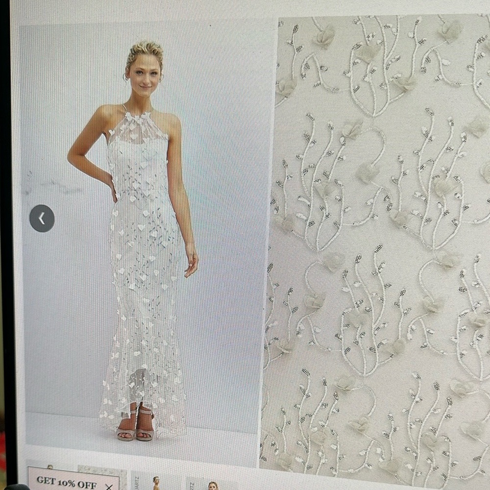 Dessy Collection White Wedding Dress NWT